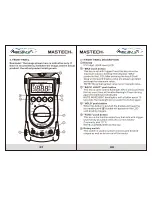 Preview for 5 page of Mastech MS8233A Instruction Manual