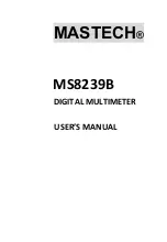 Mastech MS8239B User Manual preview