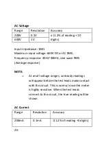 Preview for 21 page of Mastech MS8239B User Manual