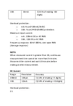 Preview for 22 page of Mastech MS8239B User Manual