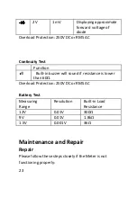 Preview for 24 page of Mastech MS8239B User Manual