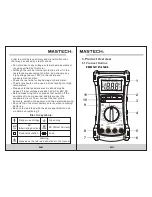 Preview for 3 page of Mastech MS8240A Manual