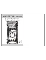 Preview for 1 page of Mastech MS8240B Operating Instruction