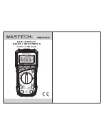 Mastech MS8250D User Manual preview