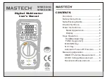 Mastech MS8301D User Manual preview