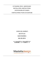 Preview for 1 page of Mastella Design VANITY PARTY Installation Instructions Manual