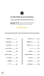 Предварительный просмотр 1 страницы Master & Dynamic MW75 User Manual