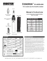 Preview for 5 page of Master Appliance ECONOIRON EI-20 Instruction Manual