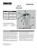 Master Appliance Microtorch MT-70 Instructions Manual preview