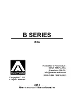 Master audio B Series B5A User Manual preview