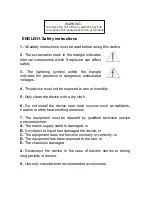 Preview for 2 page of Master audio B Series B5A User Manual