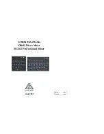 Master audio DJ842 User Manual preview