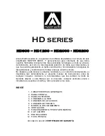 Master audio HD 1200 User Manual preview