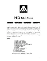 Preview for 9 page of Master audio HD 1200 User Manual