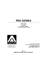 Preview for 1 page of Master audio P-10A User Manual