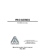 Master audio PA208A User Manual preview