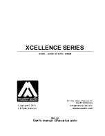 Master audio Xcellence X12CE User Manual preview