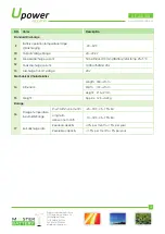 Preview for 2 page of Master Battery UPOWER Ecoline UE-24Li50 Manual