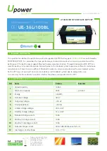 Preview for 1 page of Master Battery UPOWER Ecoline UE-36Li100BL Quick Start Manual