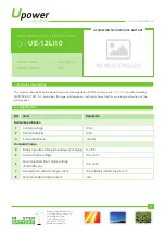 Preview for 1 page of Master Battery UPOWER Ecoline UE Series Manual