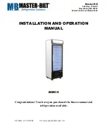 Предварительный просмотр 1 страницы Master Bilt BGR15 Installation And Operation Manual