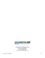 Preview for 2 page of Master Bilt BLG-23-HGP Installation & Operation Manual