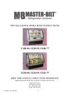 Master Bilt CGB-50 Installation And Operation Instructions Manual preview