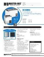 Master Bilt DC-10D Specification Sheet preview