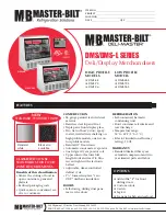 Preview for 1 page of Master Bilt DMS-48 Specification Sheet