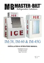 Preview for 1 page of Master Bilt IM-38 Installation And Operation Manual