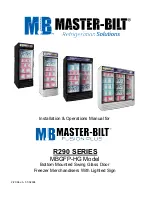 Master Bilt MBGFP-HG Installation & Operation Manual preview