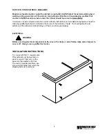 Preview for 7 page of Master Bilt TAF-27 Installation & Operation Manual