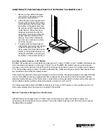 Preview for 8 page of Master Bilt TAF-27 Installation & Operation Manual