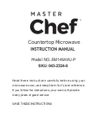 Master Chef EM145AWJ-P Instruction Manual preview