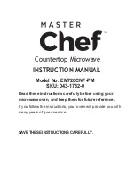 Master Chef EM720CNF-PM Instruction Manual preview