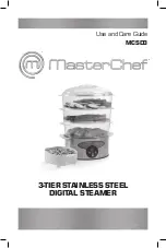Master Chef MCSD3 Use And Care Manual preview