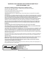 Preview for 14 page of Master cool MCP44 Operating And Installation Instructions