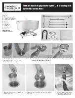 Master equipment PolyPro Lift Grooming Tub Assembly Instructions preview