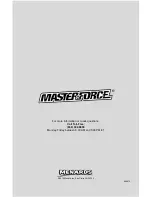 Предварительный просмотр 32 страницы Master-force 240-0021 Operator'S Manual