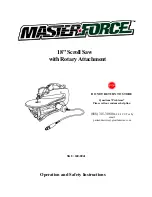 Предварительный просмотр 1 страницы Master-force 240-0041 Operation And Safety Instructions