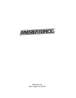 Предварительный просмотр 16 страницы Master-force 240-0066 Owner'S Manual