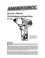 Master-force 241-0303 Operator'S Manual preview