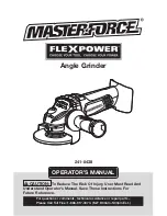 Предварительный просмотр 1 страницы Master-force 241-0438 Operator'S Manual