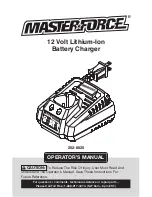 Предварительный просмотр 1 страницы Master-force 252-8020 Operator'S Manual