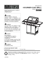 Preview for 1 page of Master Forge BG2294B-LB Manual