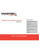 Master Gym E383 Workout And User’S Manual предпросмотр