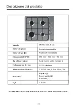 Preview for 11 page of MASTER KITCHEN MKHG 641F E XS User Manual