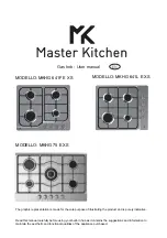 Preview for 30 page of MASTER KITCHEN MKHG 641F E XS User Manual