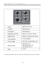 Preview for 39 page of MASTER KITCHEN MKHG 641F E XS User Manual