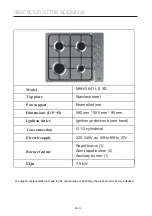 Preview for 40 page of MASTER KITCHEN MKHG 641F E XS User Manual